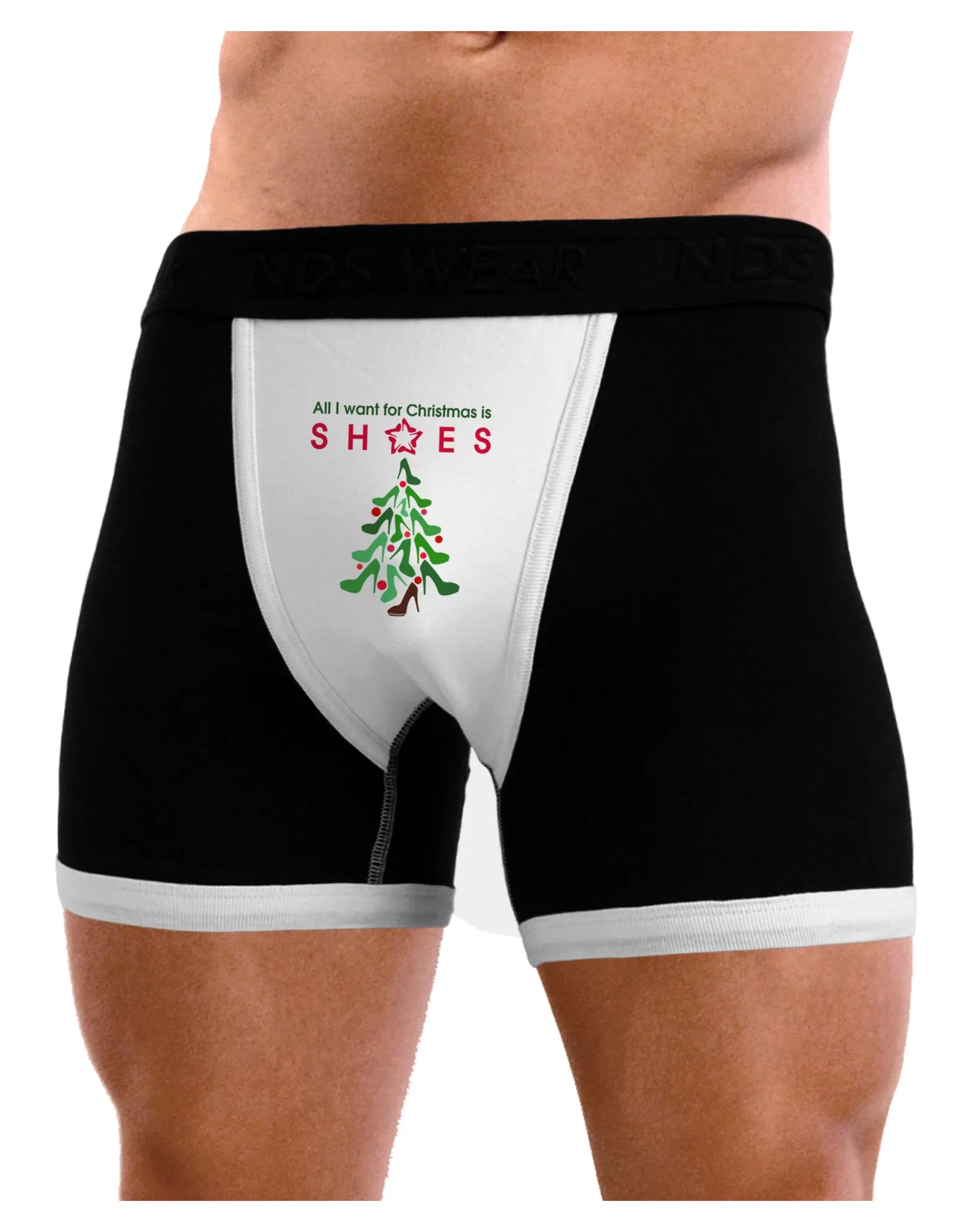All I want for Christmas is Shoes Mens NDS Wear Boxer Brief Underwear
