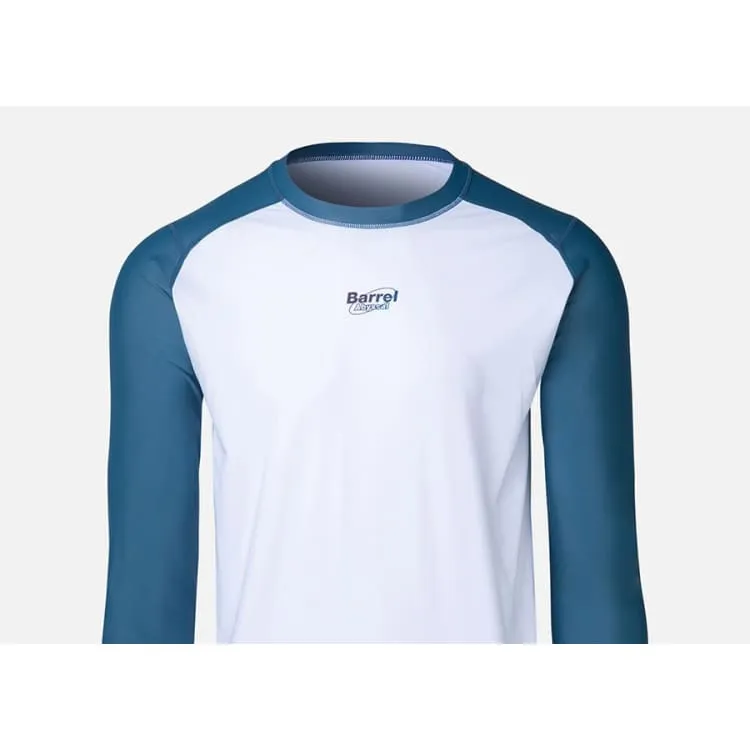 Barrel Mens Abyssal RelaxFit Rashguard-WHITE