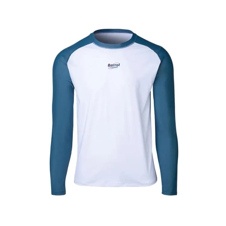 Barrel Mens Abyssal RelaxFit Rashguard-WHITE