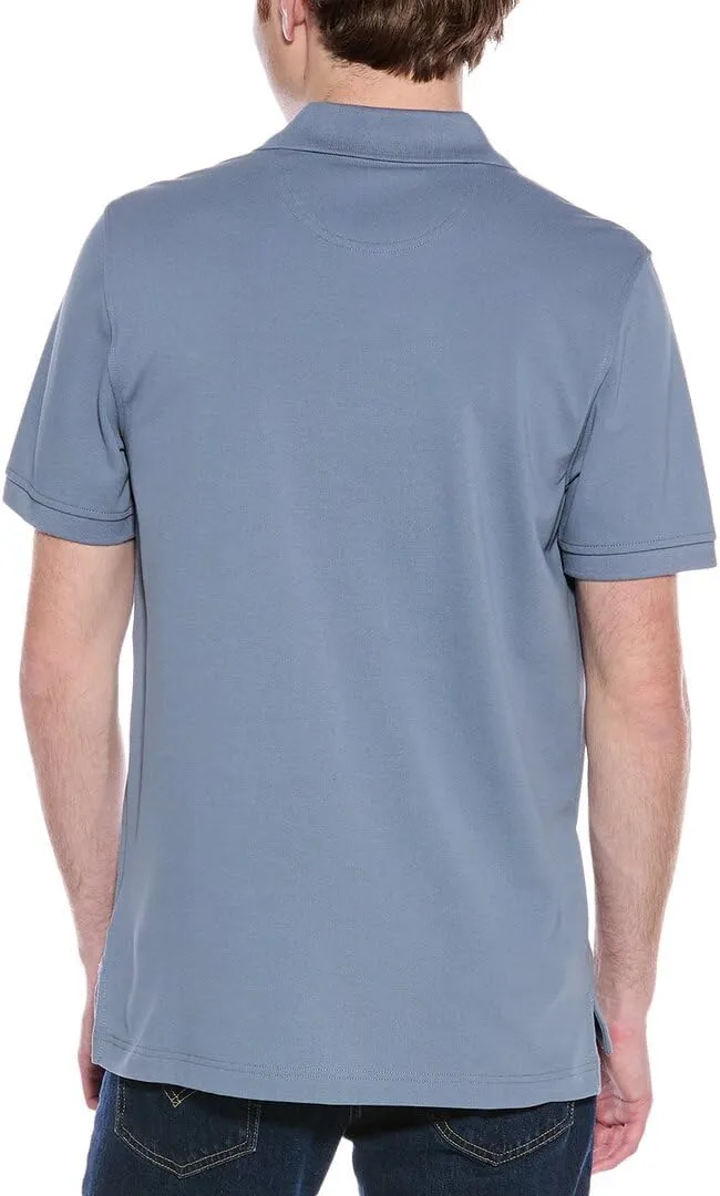 Brooks Brothers Men's Cotton Pique Stretch Logo Short Sleeve Polo Shirt