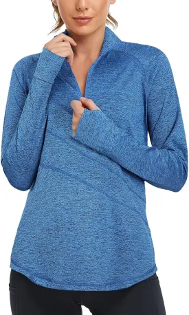 Cucuchy Womens V Neck Golf Polo Shirts Moisture Wicking Sports Workout Tops