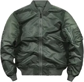 GYori Bomber Jacket Men Vintage Motorcycle Military Coat Spring Winter Padded Casual Pilot Male Clothing
