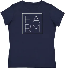 John Deere Women's Navy Farm Tee