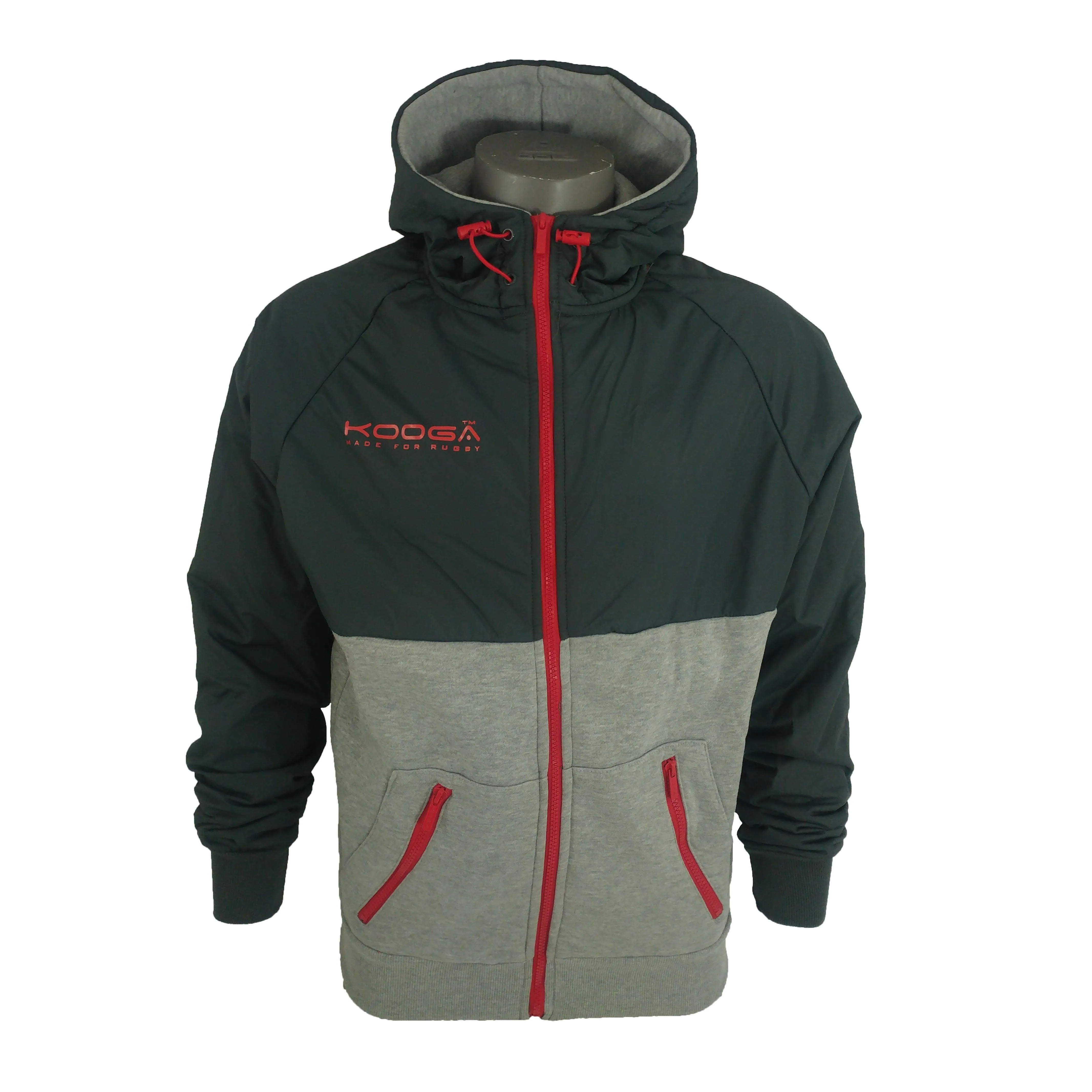 Kooga Overlay Zip Thru Hoody Adults