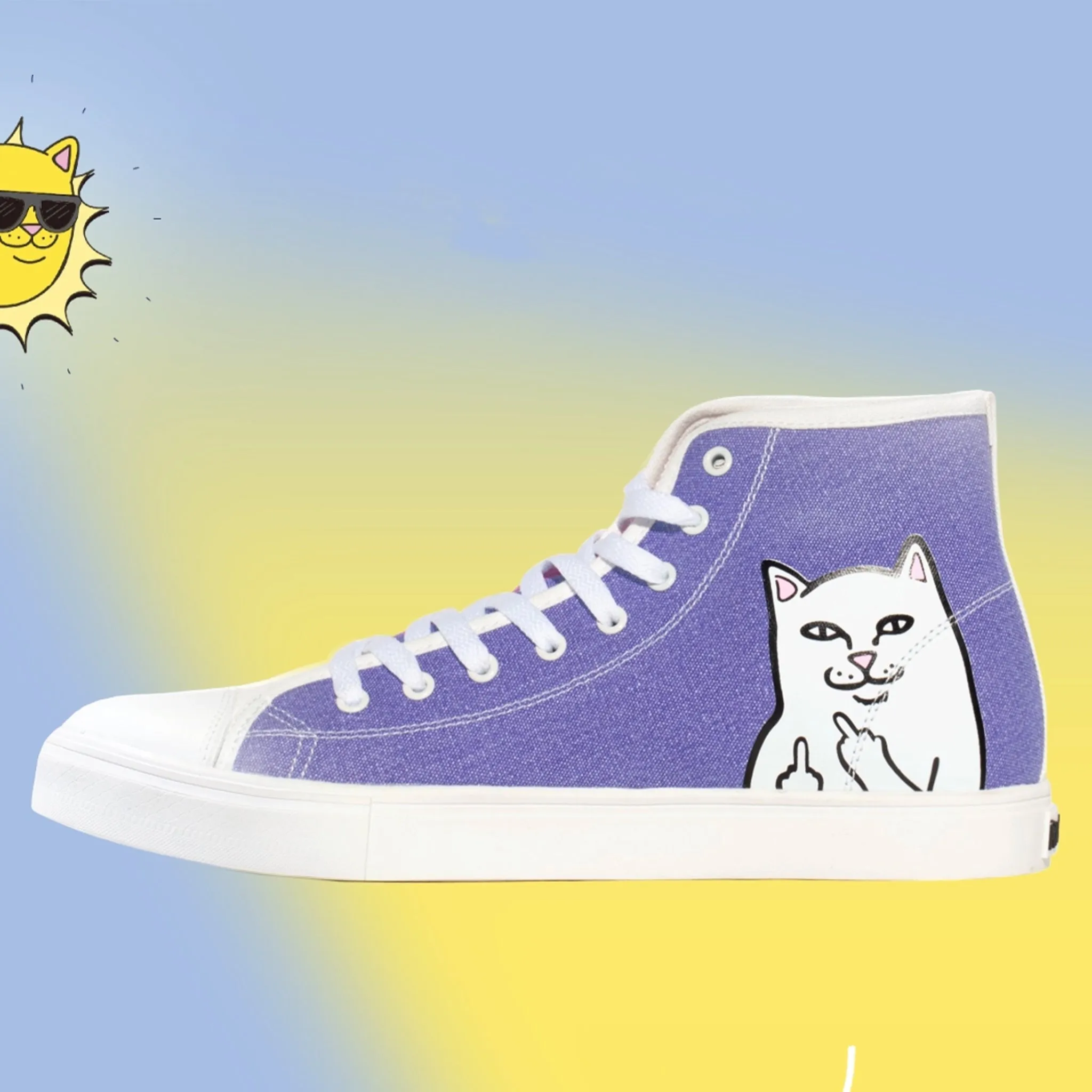 Lord Nermal UV Activated High Tops (Blue/Fuschia)