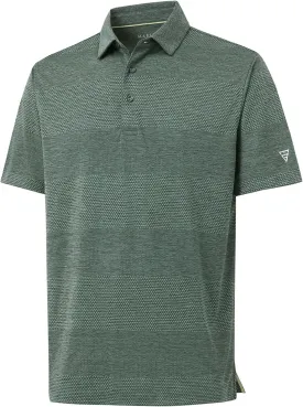 M MAELREG Golf Shirts for Men Heather Jacquard Performance Lightweight Moisture Wicking Active Casual Mens Polo Shirts