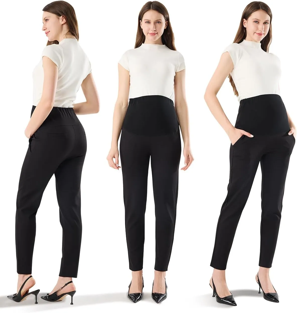 Maternity Lounge Pants Comfortable for Work Clothes Leggings Bottoms Cargo Office Wear Jeggings Clothing Motherhood