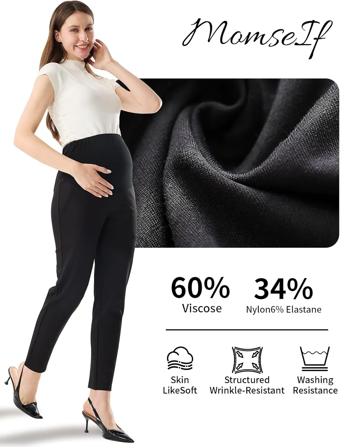 Maternity Lounge Pants Comfortable for Work Clothes Leggings Bottoms Cargo Office Wear Jeggings Clothing Motherhood