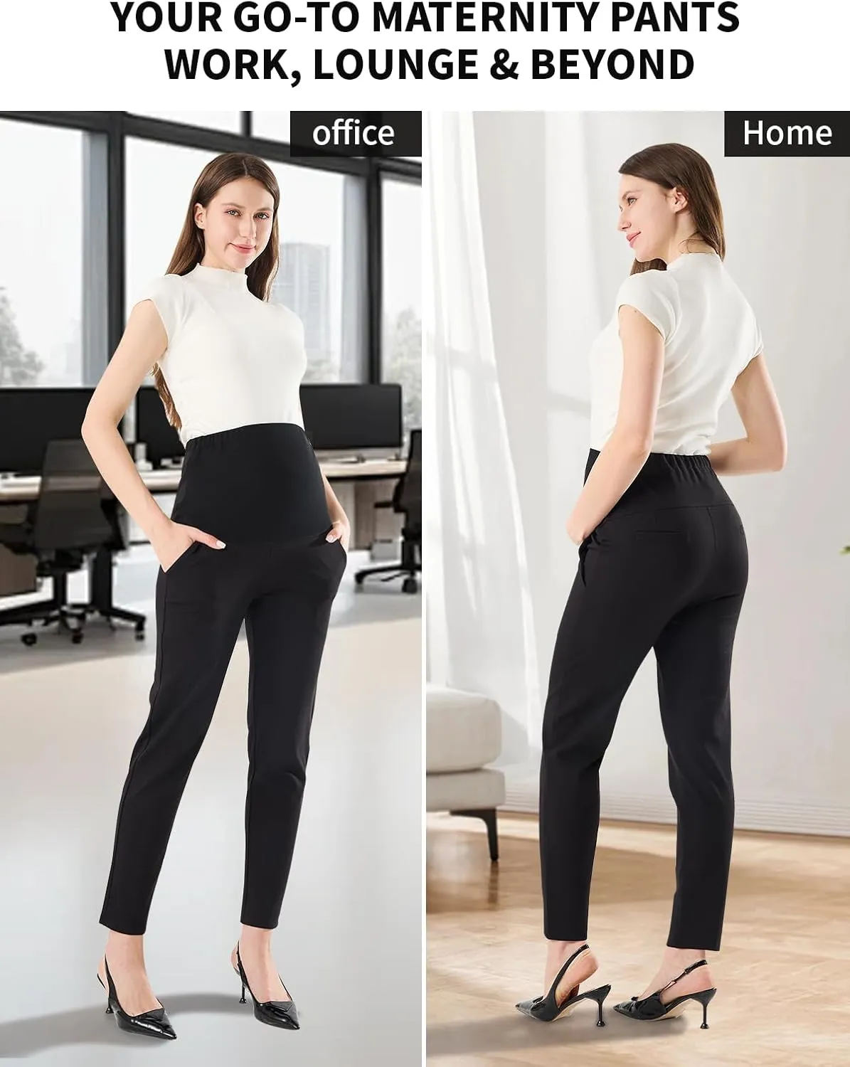 Maternity Lounge Pants Comfortable for Work Clothes Leggings Bottoms Cargo Office Wear Jeggings Clothing Motherhood