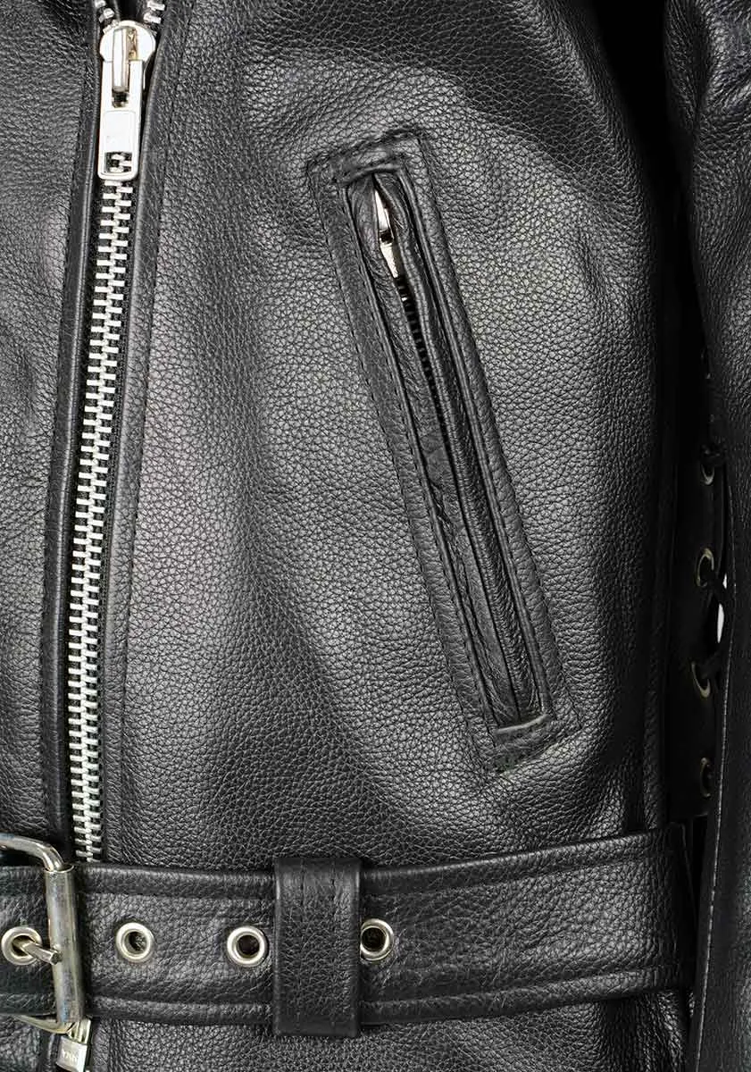 Milwaukee Leather LKL2700 Women's Classic Black Premium Leather