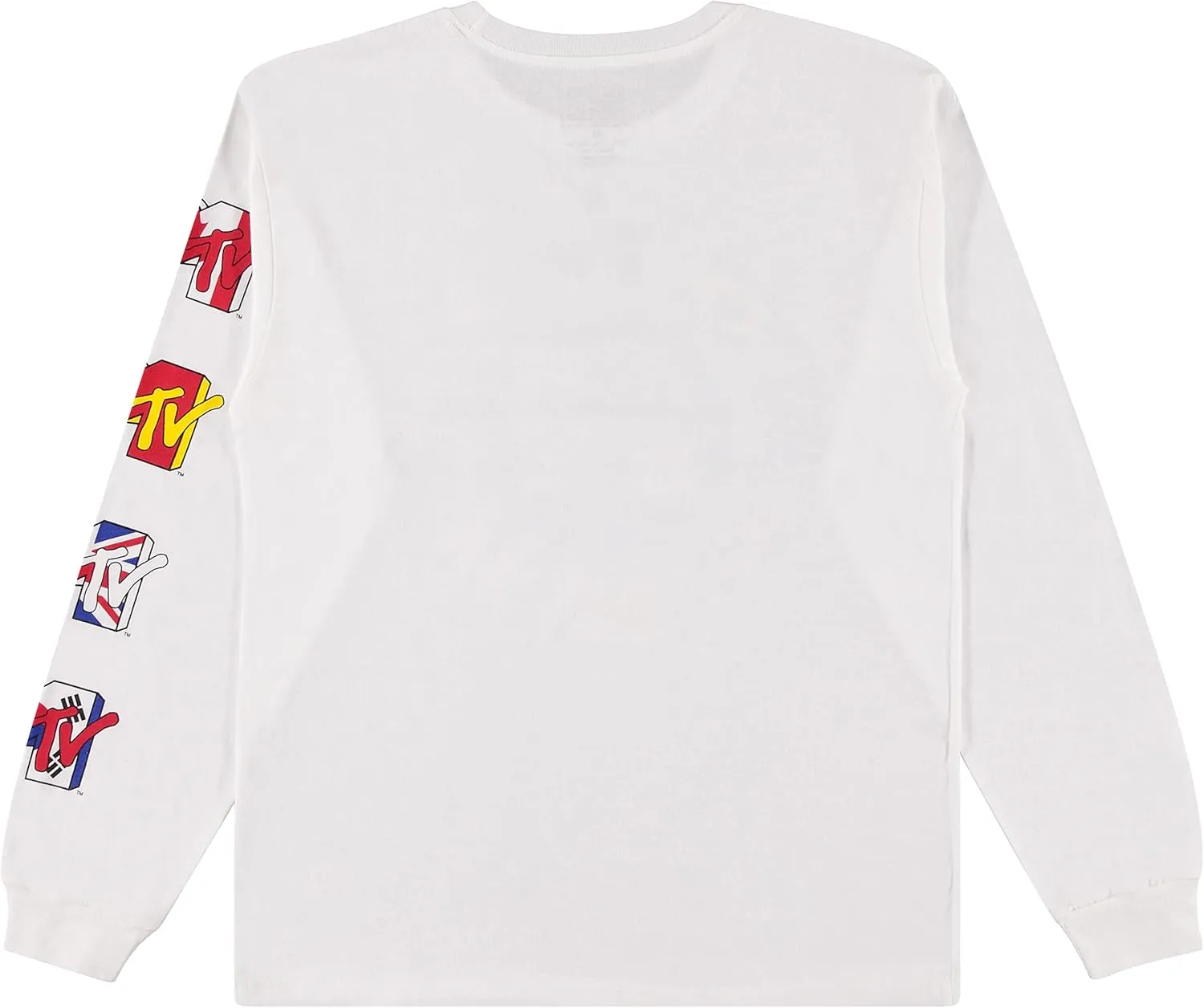 MTV Mens Long Sleeve Shirt - #TBT Mens 1980's 1990'S Clothing - I Want My Music Television T-Shirt