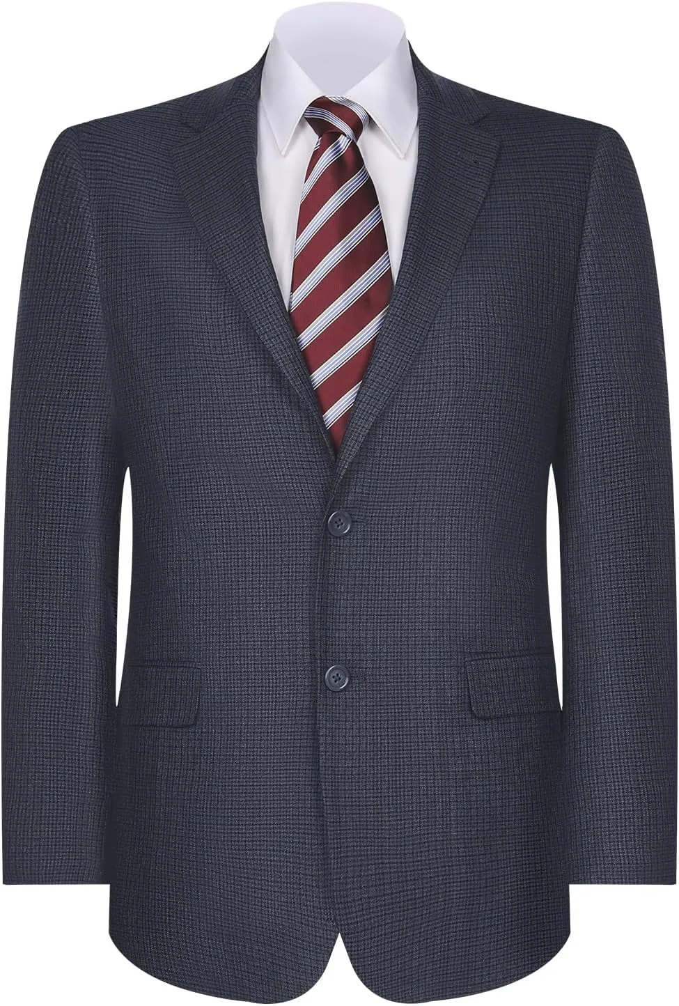 P&L Men's Blazer Plaid Sport Coat Classic Fit Button Notch Lapel Suit Jacket