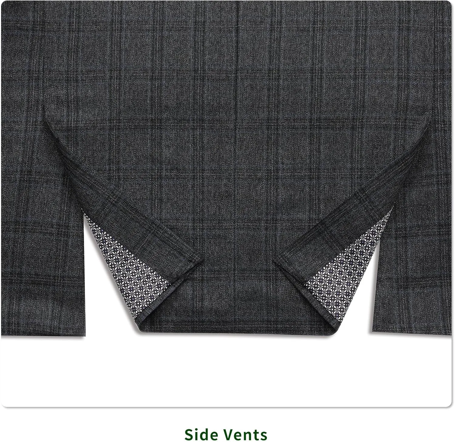 P&L Men's Blazer Plaid Sport Coat Classic Fit Button Notch Lapel Suit Jacket