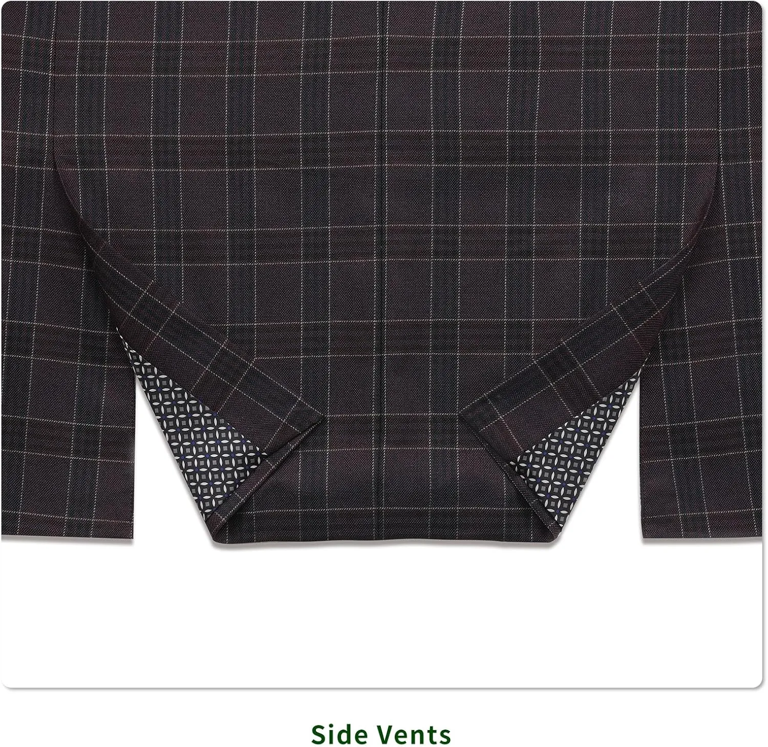 P&L Men's Blazer Plaid Sport Coat Classic Fit Button Notch Lapel Suit Jacket