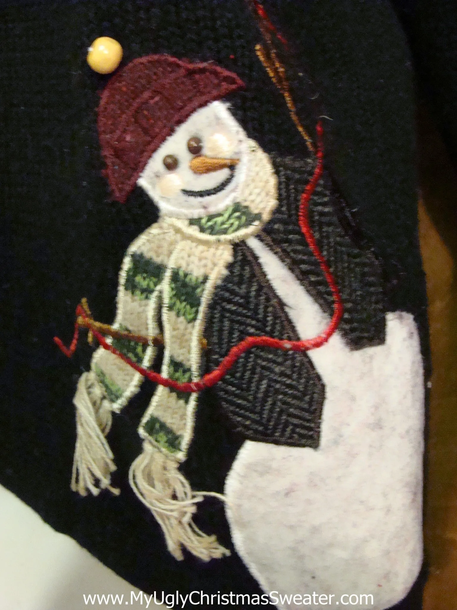 Peaking Snowmen Horrible Ugly Christmas Sweater