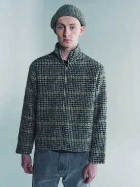 Prenzlauer Houndstooth Shrunken Fullzip Polo
