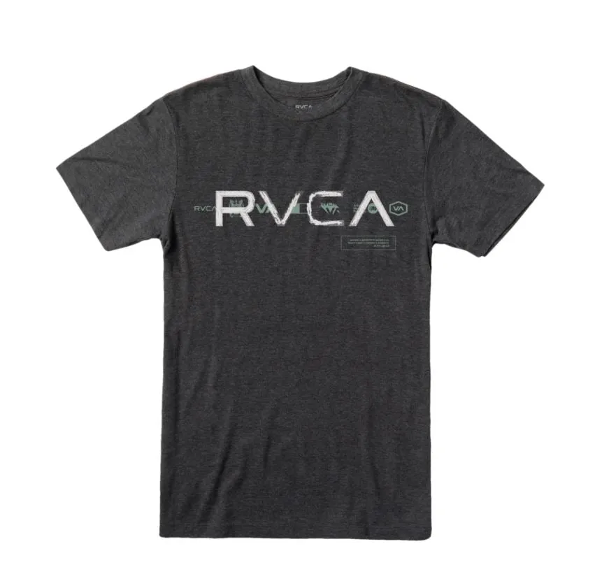RVCA Mens Big All Brand Short Sleeve T-Shirt