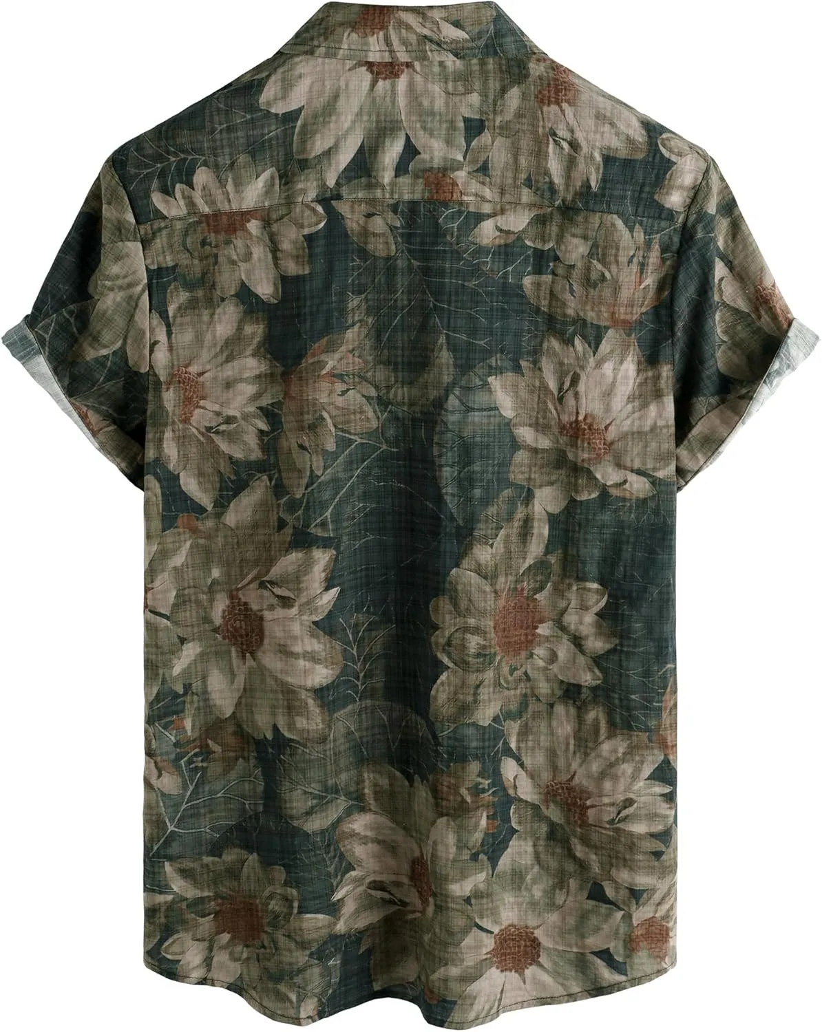 VATPAVE Mens Casual Short Sleeve Button Down Shirts Regular Fit Hawaiian Summer Shirts
