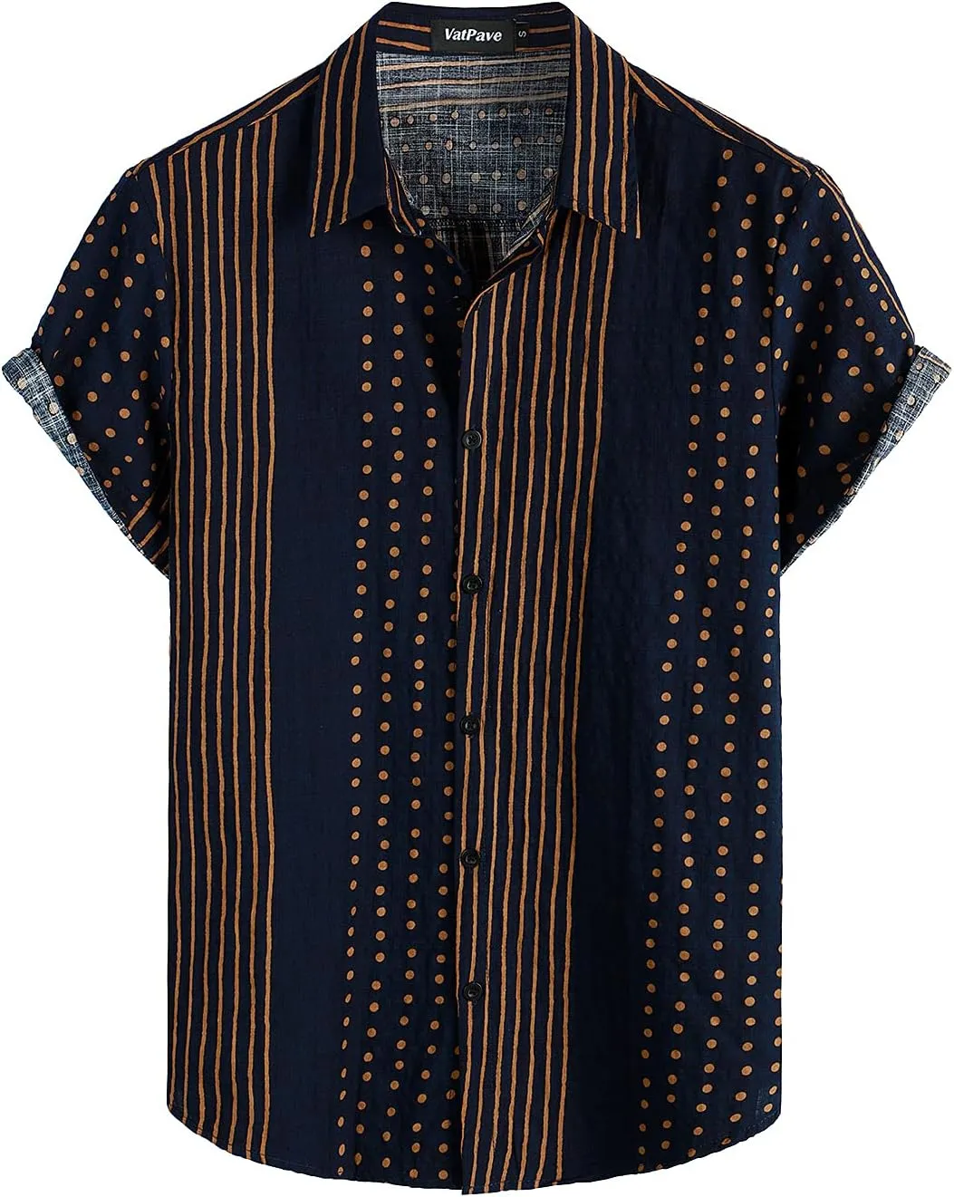 VATPAVE Mens Casual Short Sleeve Button Down Shirts Regular Fit Hawaiian Summer Shirts