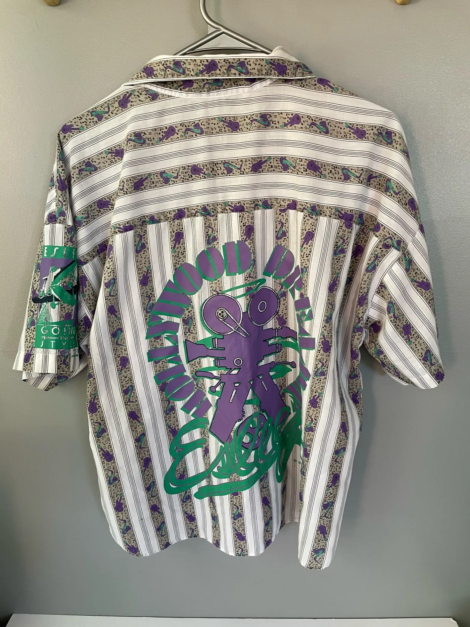 Vintage Womens/Juniors 1989 Fantasy Film Hollywood Dreamin’ Esleep Fashion Short Sleeve Top