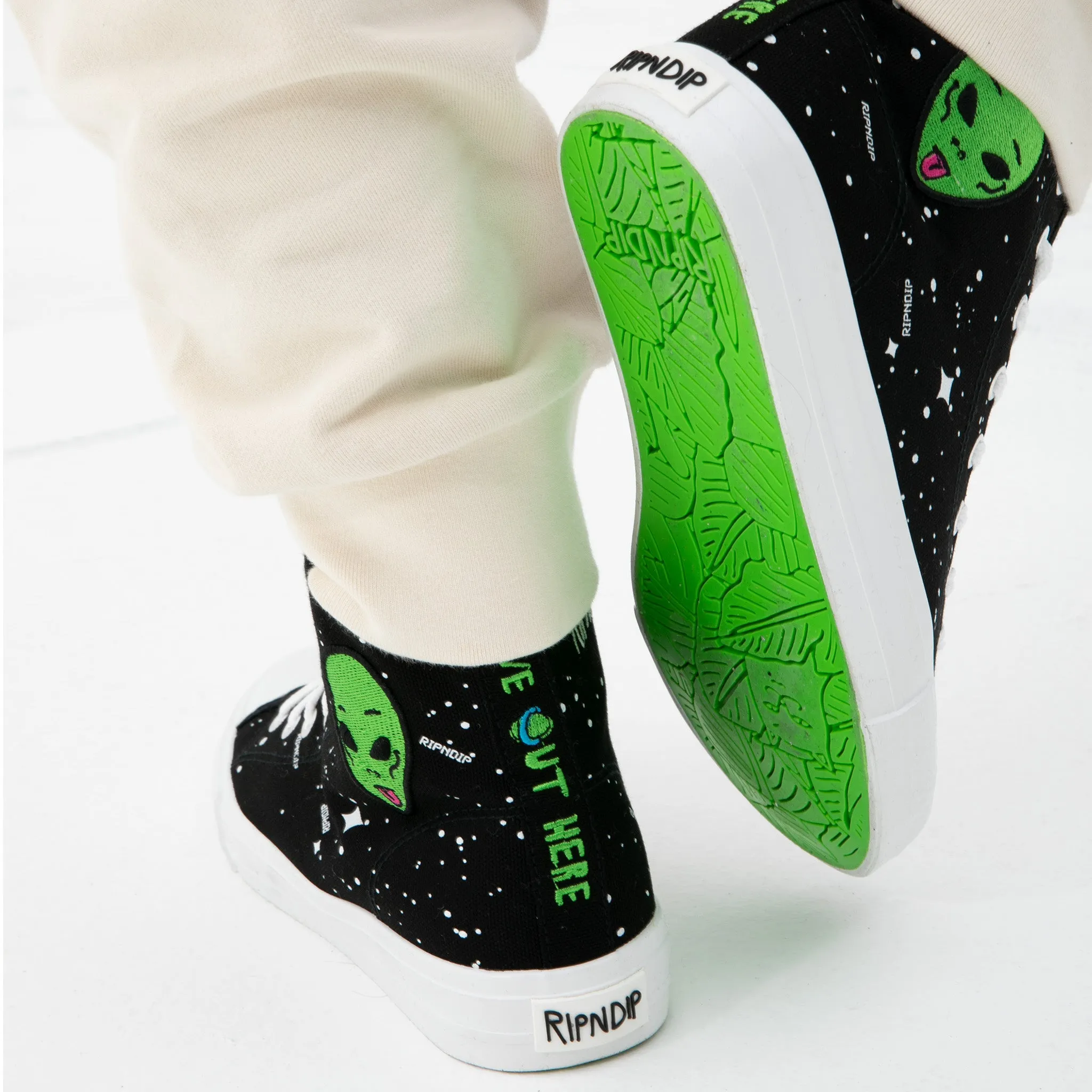 We Out Here High Top Shoe (Black)