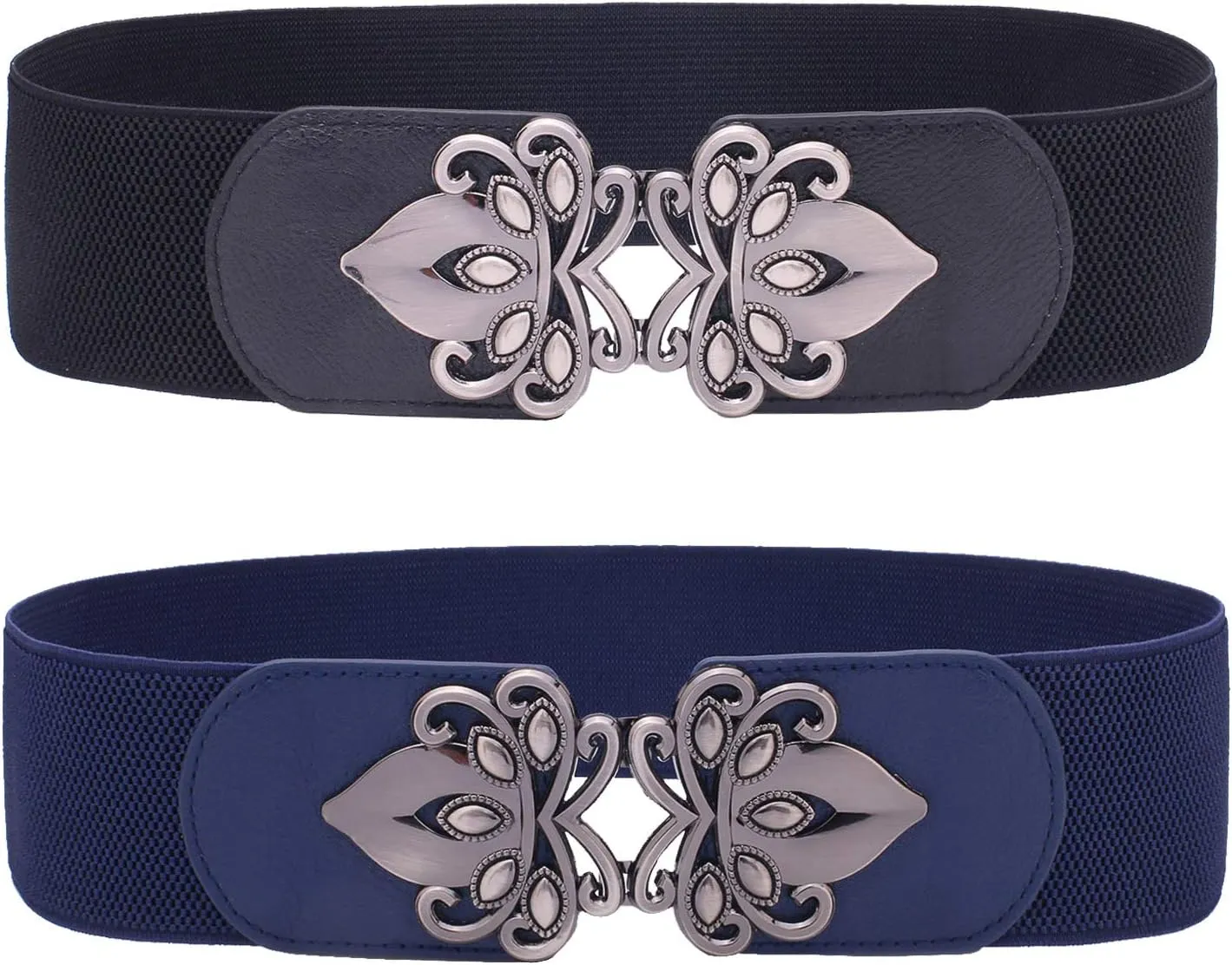 Womens Vintage Wide Elastic Stretch Waist Belt Retro Cinch Belt