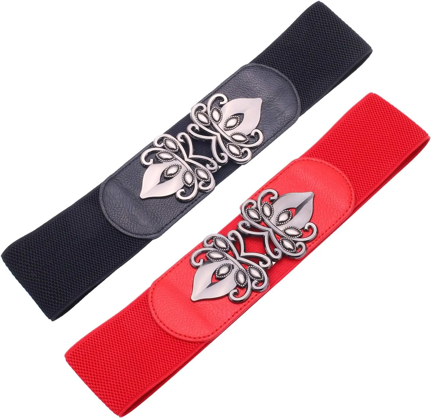 Womens Vintage Wide Elastic Stretch Waist Belt Retro Cinch Belt