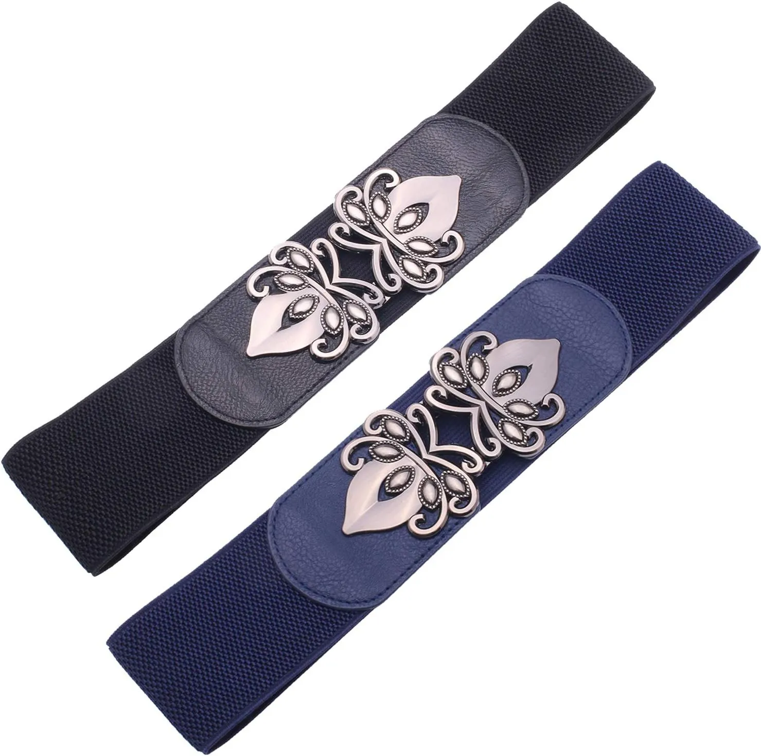 Womens Vintage Wide Elastic Stretch Waist Belt Retro Cinch Belt