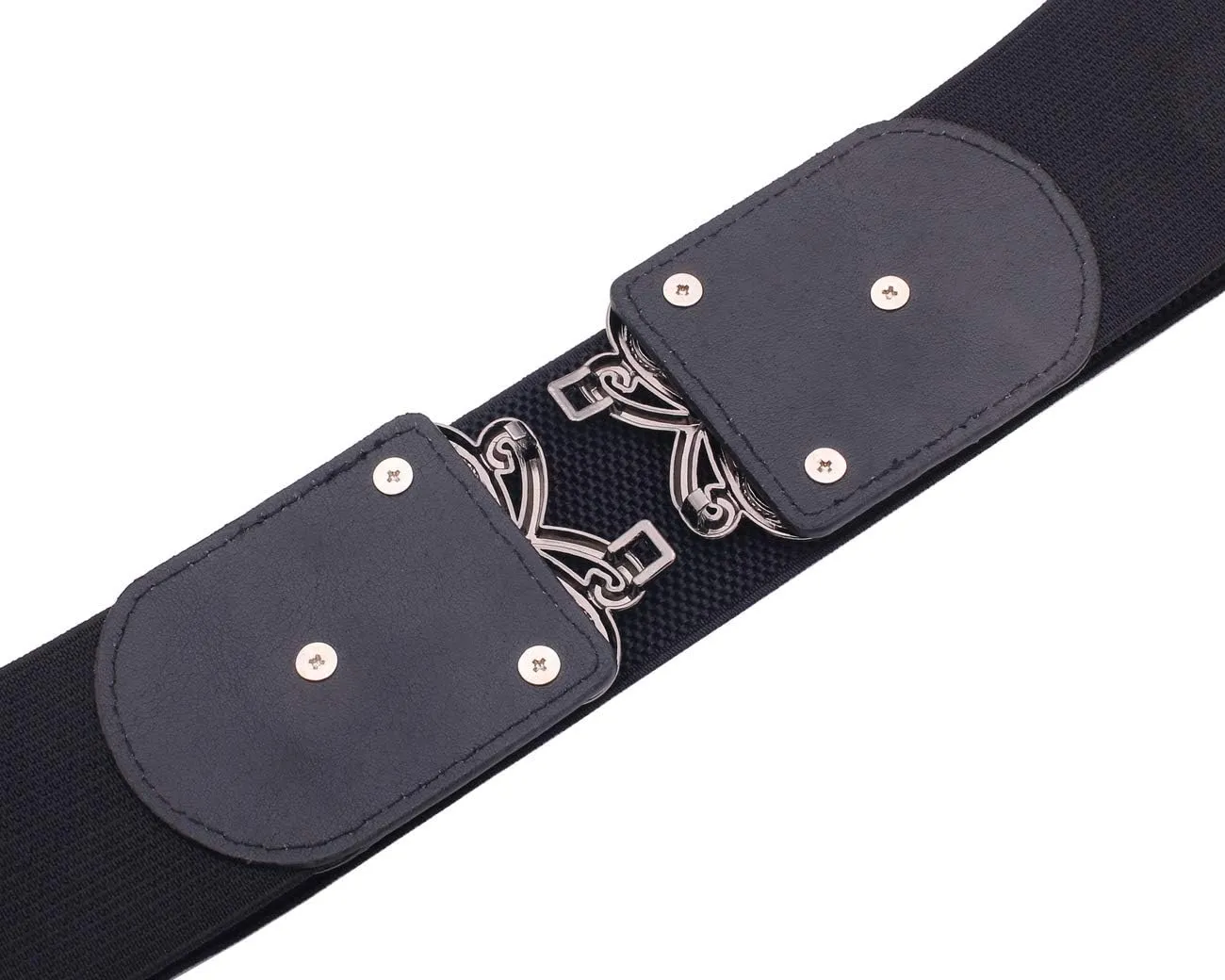 Womens Vintage Wide Elastic Stretch Waist Belt Retro Cinch Belt