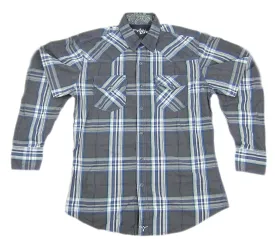 Wrangler Mens Twenty X Western Plaid Long Sleeve Shirt, MJ1259M