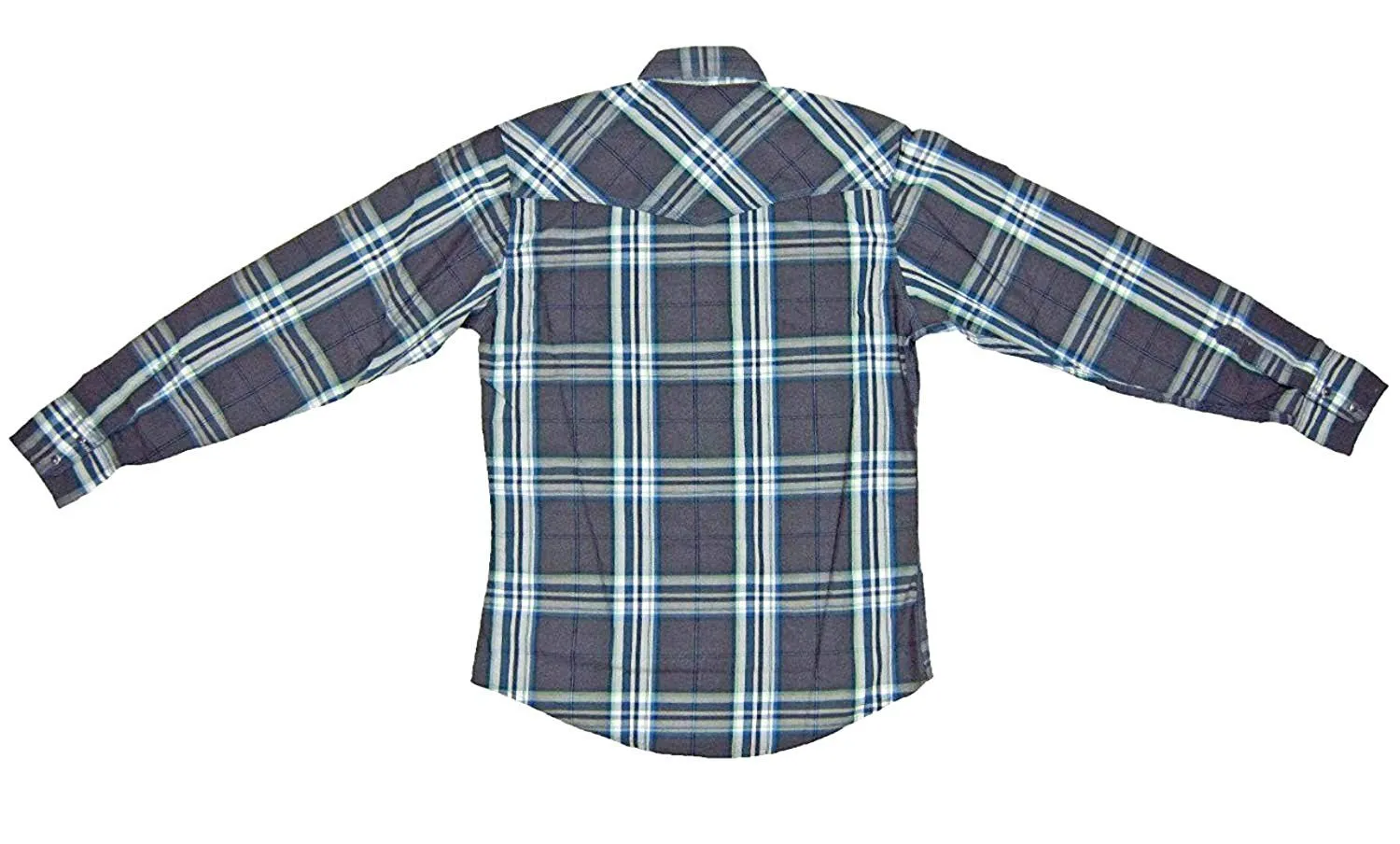 Wrangler Mens Twenty X Western Plaid Long Sleeve Shirt, MJ1259M